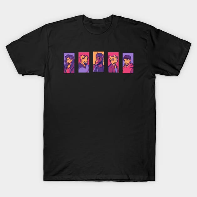 Family Horseman T-Shirt by 1001 Artwork